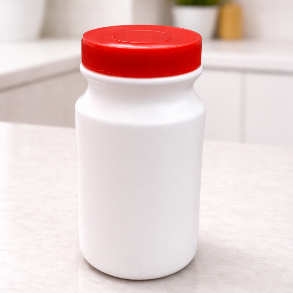 Screw Cap Chyawanprash Plastic Jar